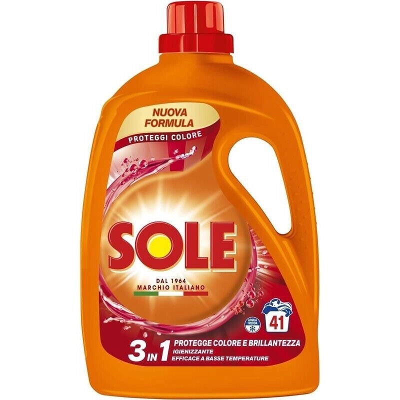 SET 5 DETERSIVO LIQUIDO SOLE  DA 41LAVAGGI PROTEGGI COLORE