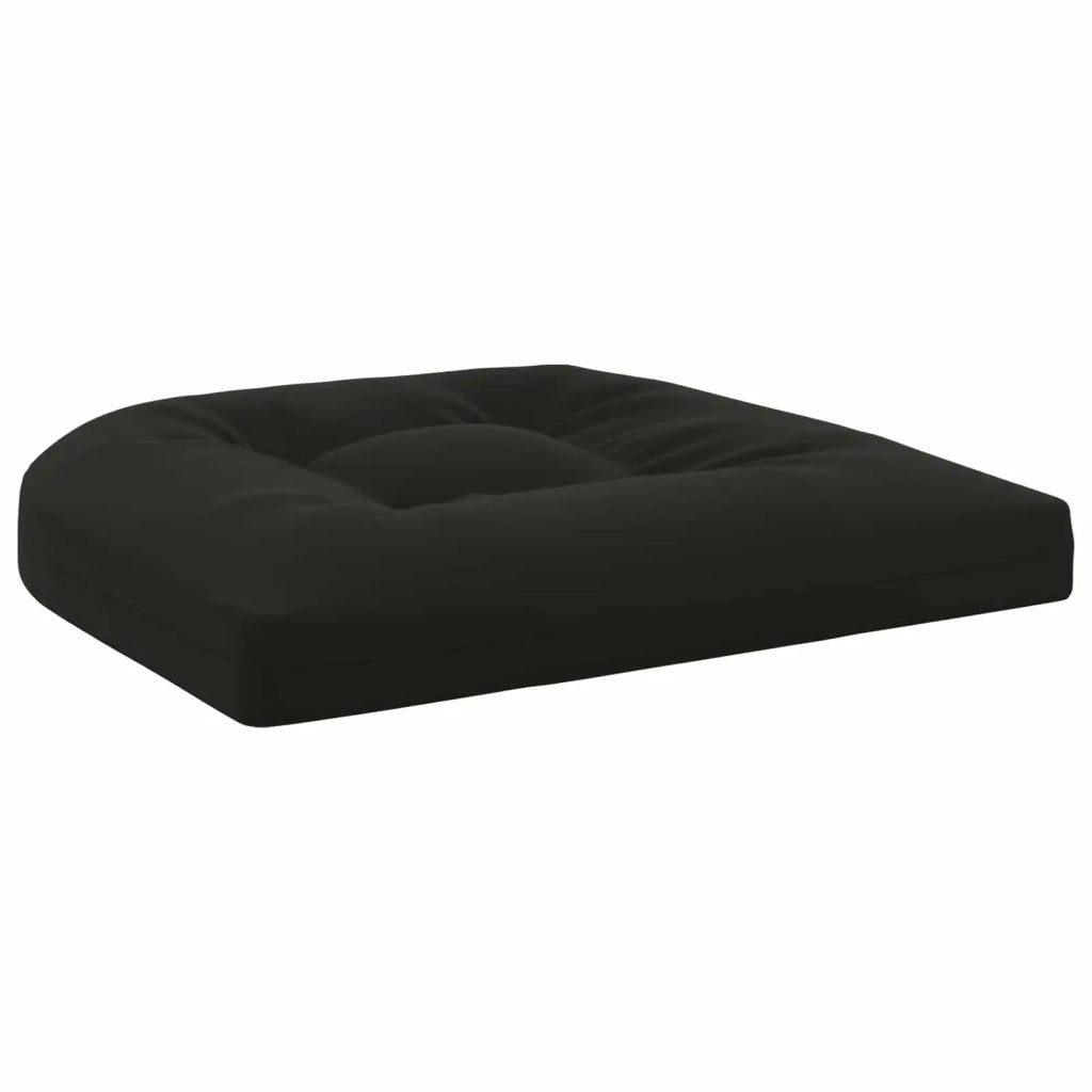 Cuscini per Sedia in 4 Pezzi 4 pz 100% Poliestere Nero 945296