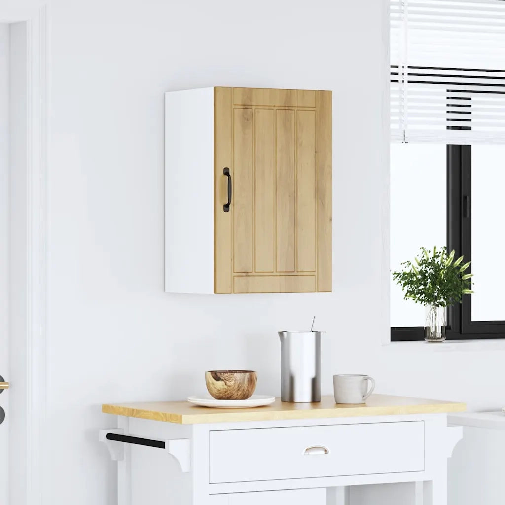 Pensile da Cucina Lucca Rovere Artigianale in Legno Multistrato 853796