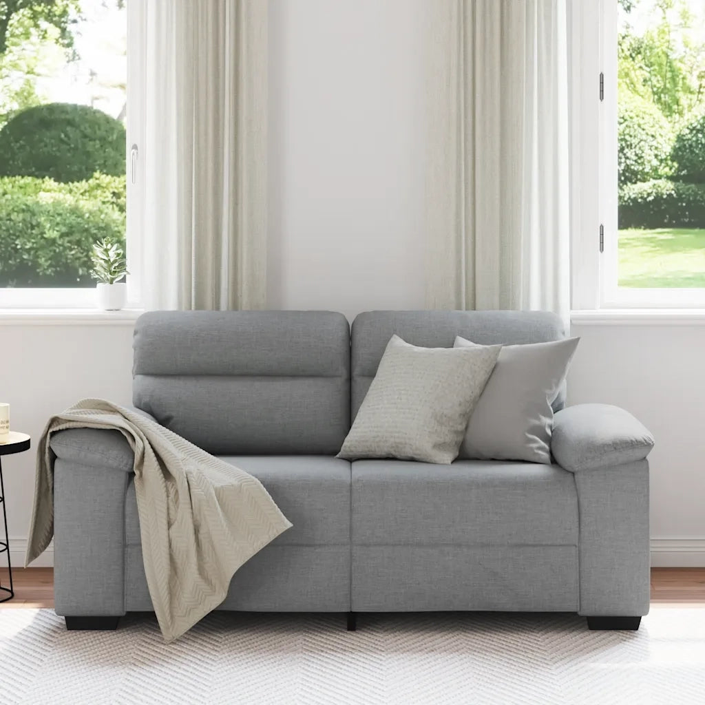 Divano a 2 Posti-Sofa 2 Posti Grigio Chiaro 120 cm in Tessuto 639445