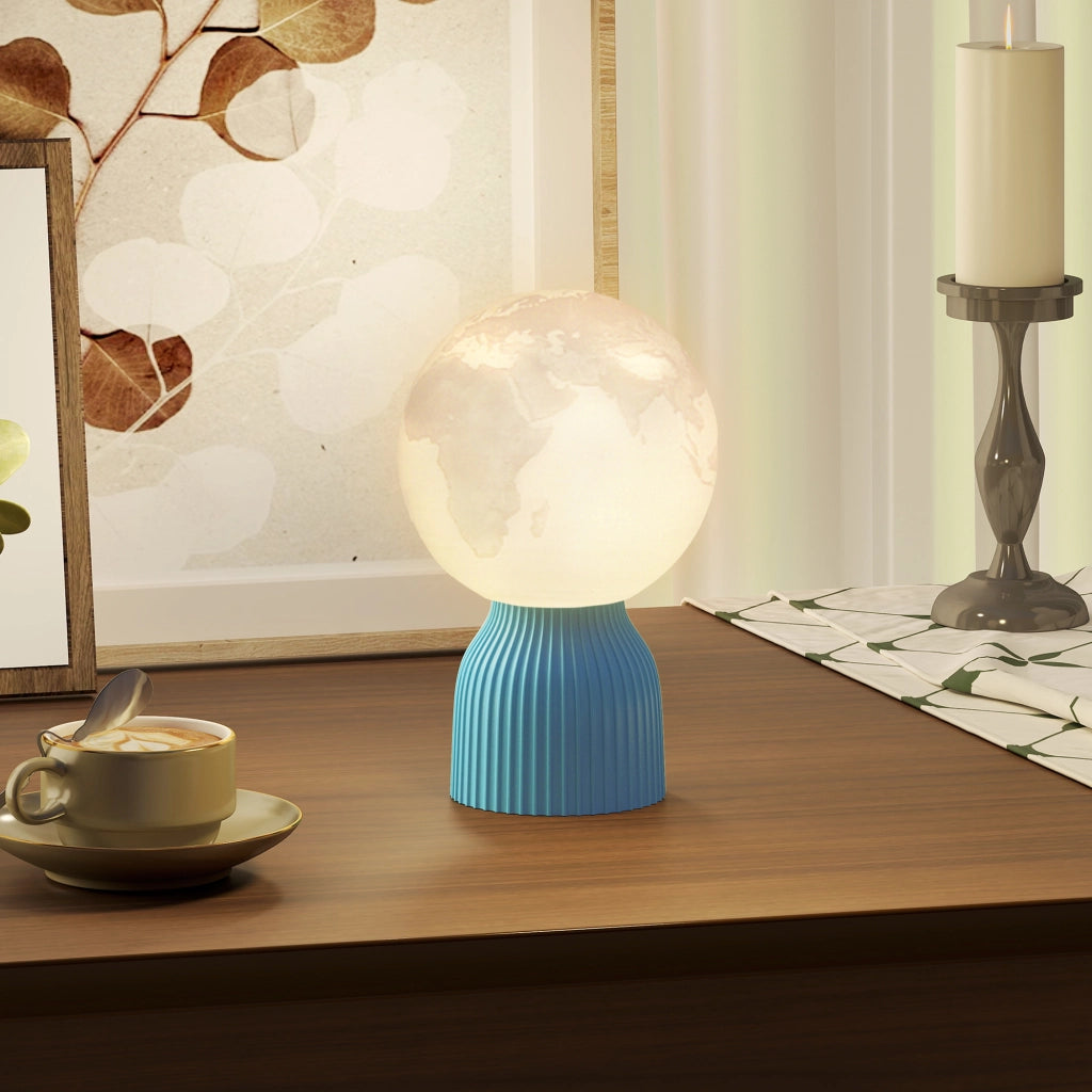 Lampada da Comodino 3D LED ¨C Minimal ¨C Bianco