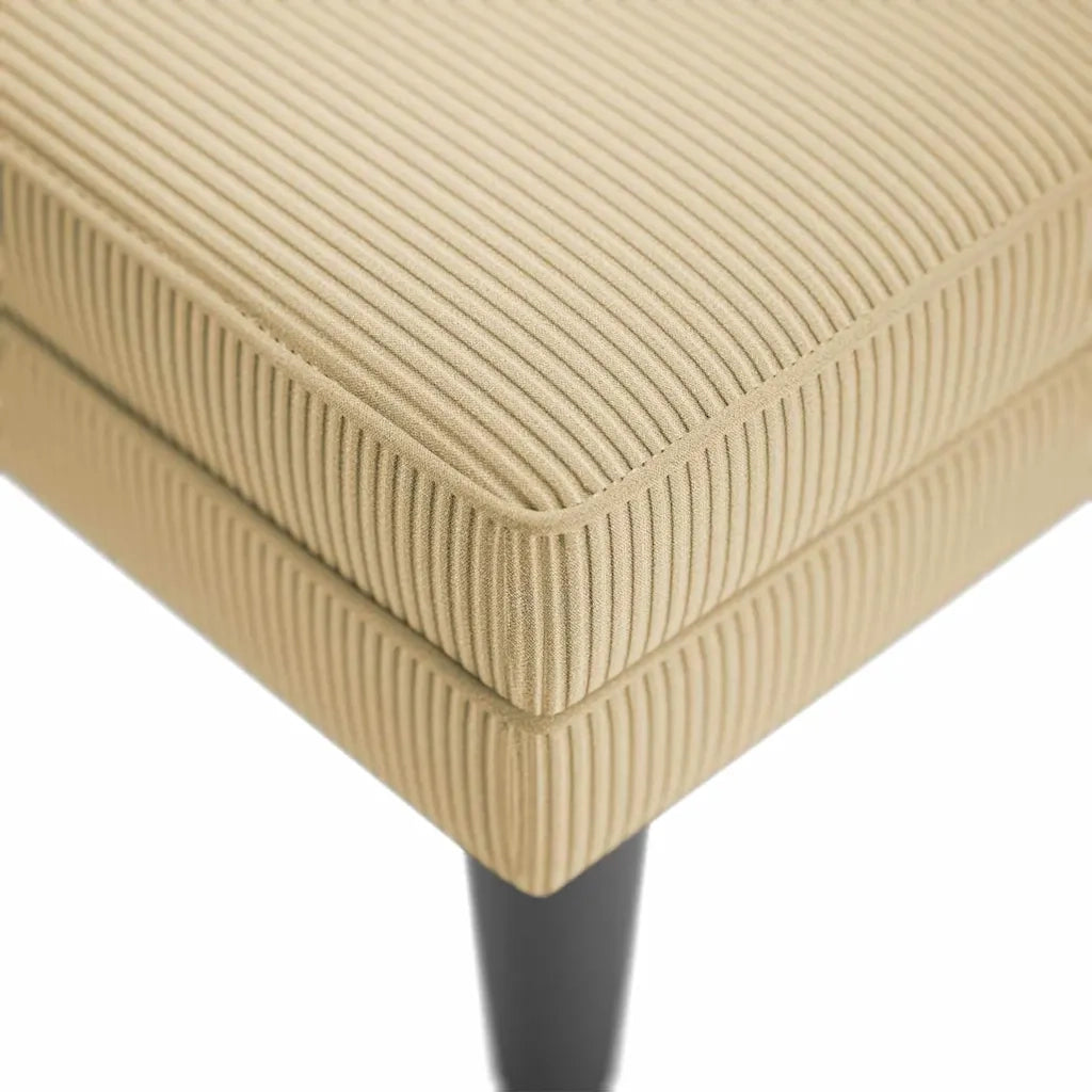 Sdraio con Cuscino Destro Velluto a Coste Grigio Verde Chiaro 4009819