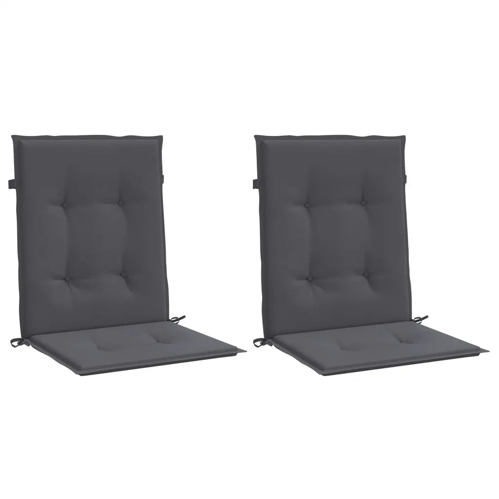Cuscini per Sedia 2 pz | Cuscini per sedie Antracite Tessuto Oxford