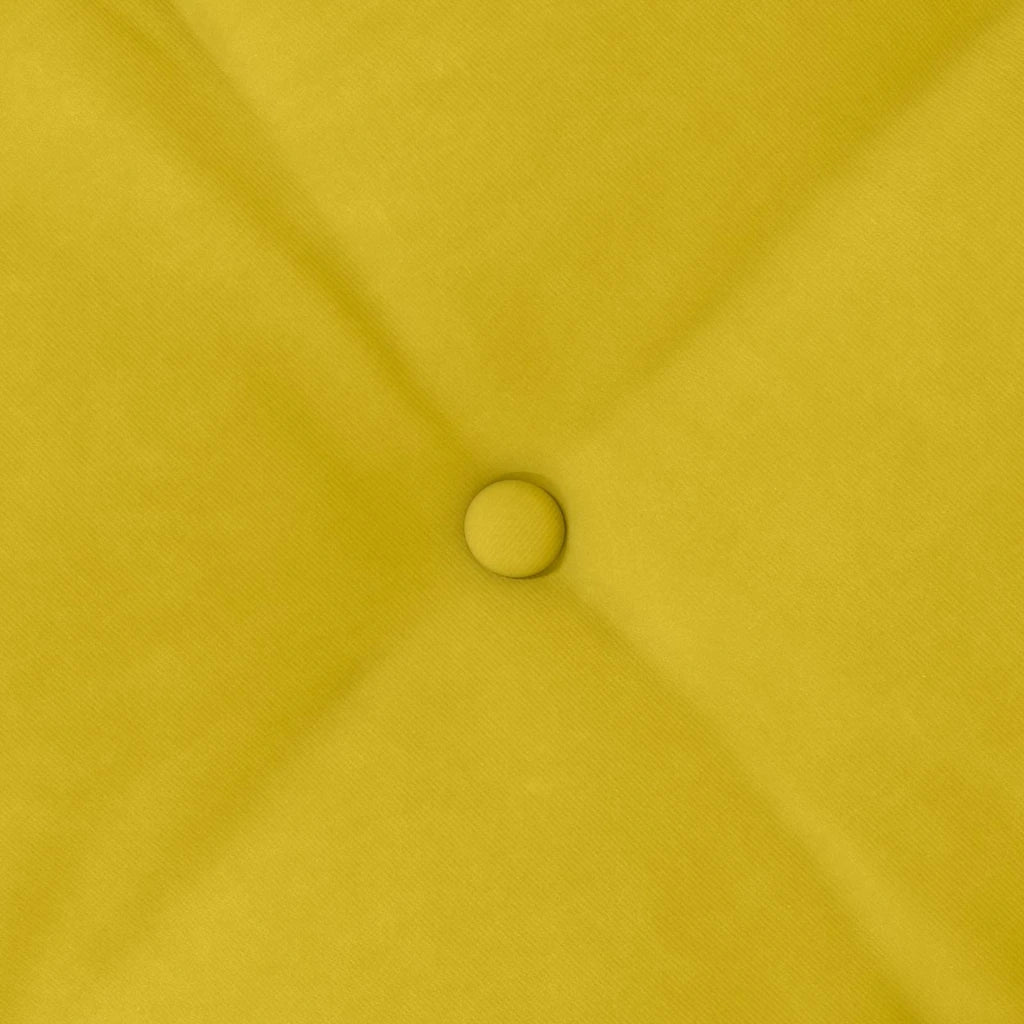 Cuscino per Schiena | Cuscino dorsale Giallo 60 x 50 cm Tessuto in Cords