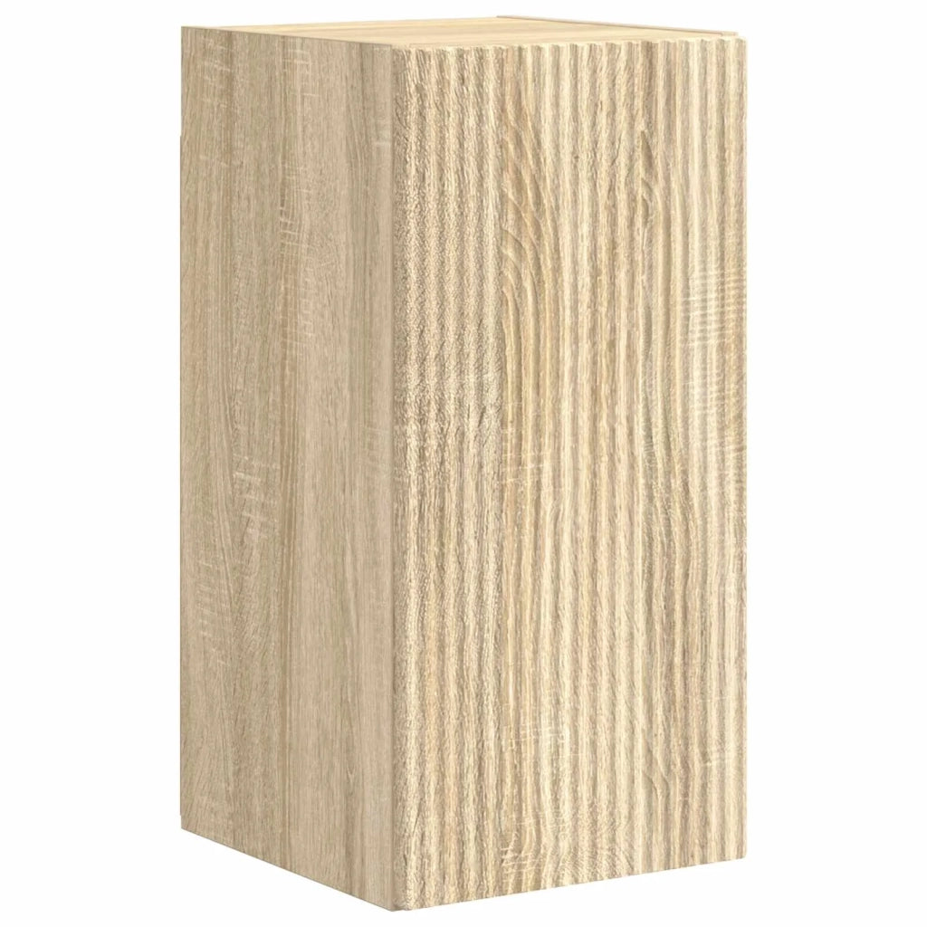 Set di Mobiletto da TV a Parete 4 pcs Rovere Sonoma