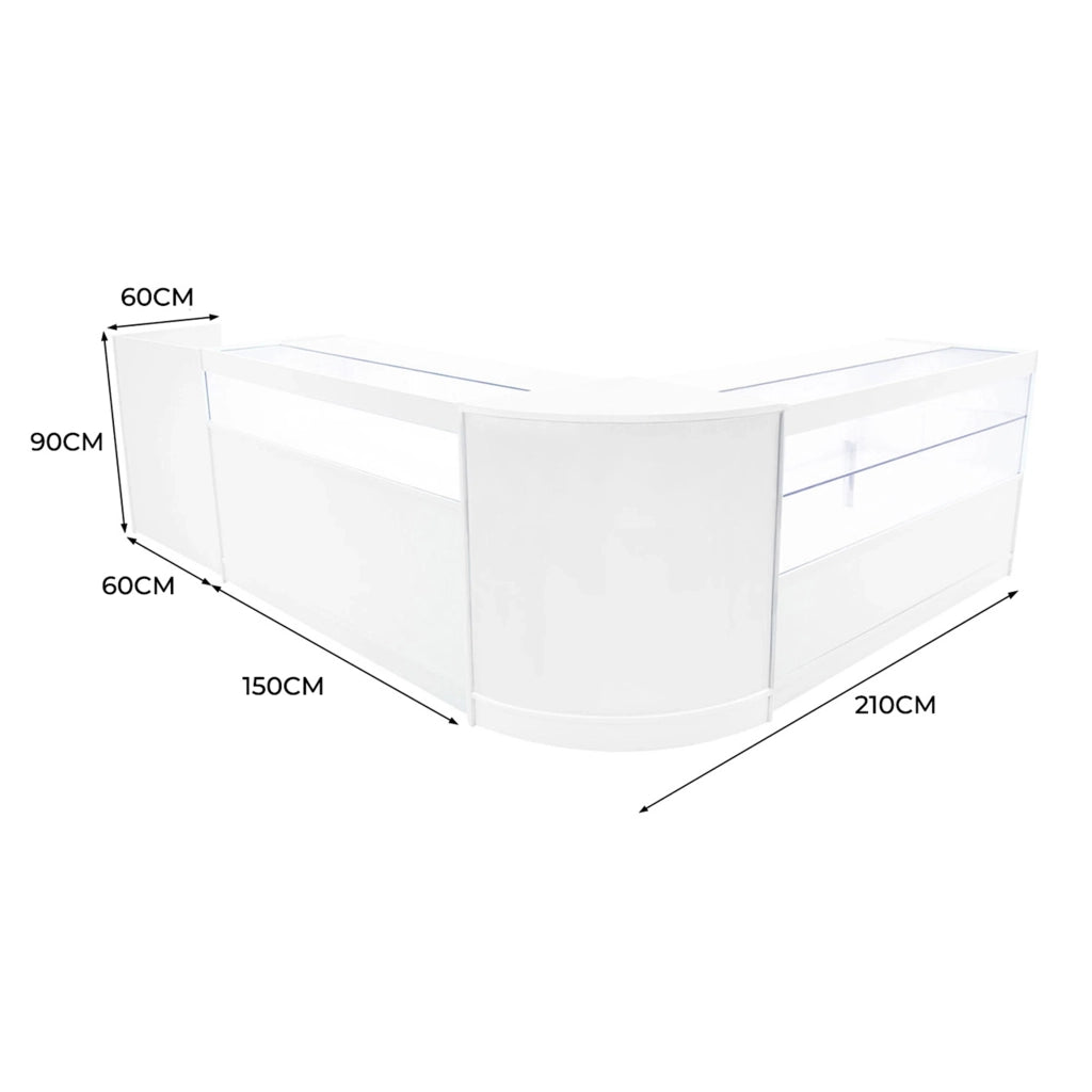 Set Banconi Bianco Gravity LED B1500 C1500 CM60 TB60 con Serratura