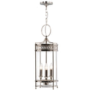 Lampada a sospensione rustica nichel Guildhall 3xE14 Elstead