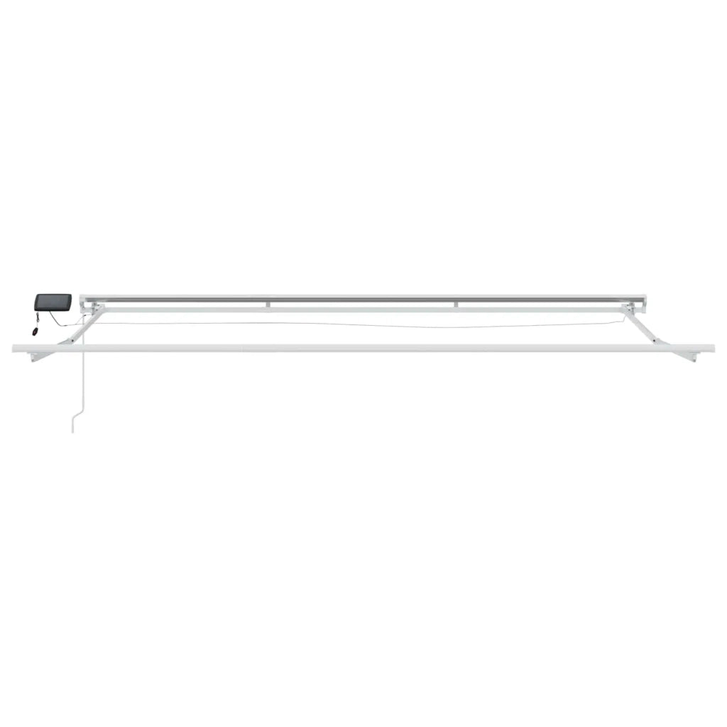 Cornice per Tenda Manuale con LED Borgogna e Bianco 4 × 3 m 3420615