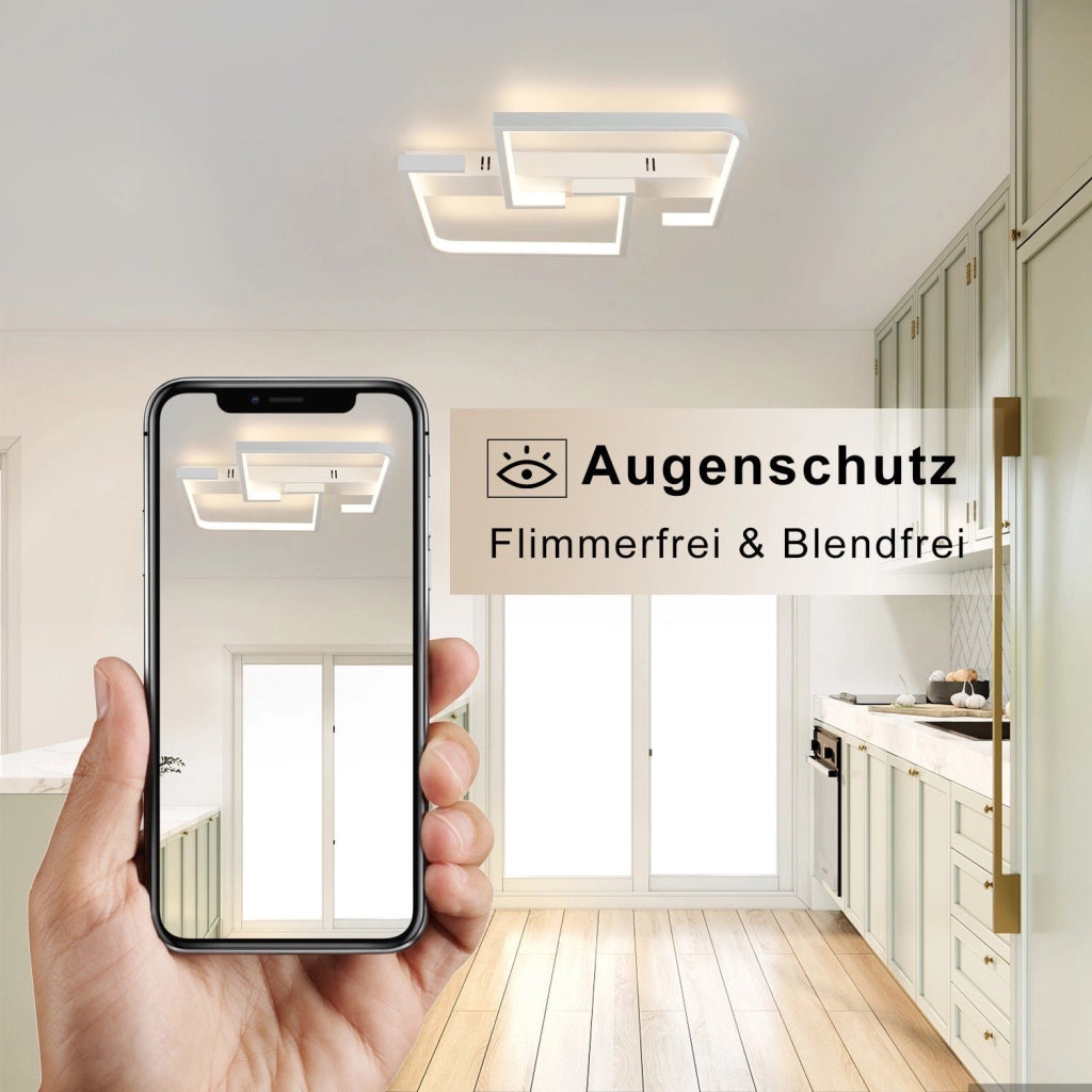 ZMH Lampada da soffitto a LED con telecomando per camera da letto e corridoio