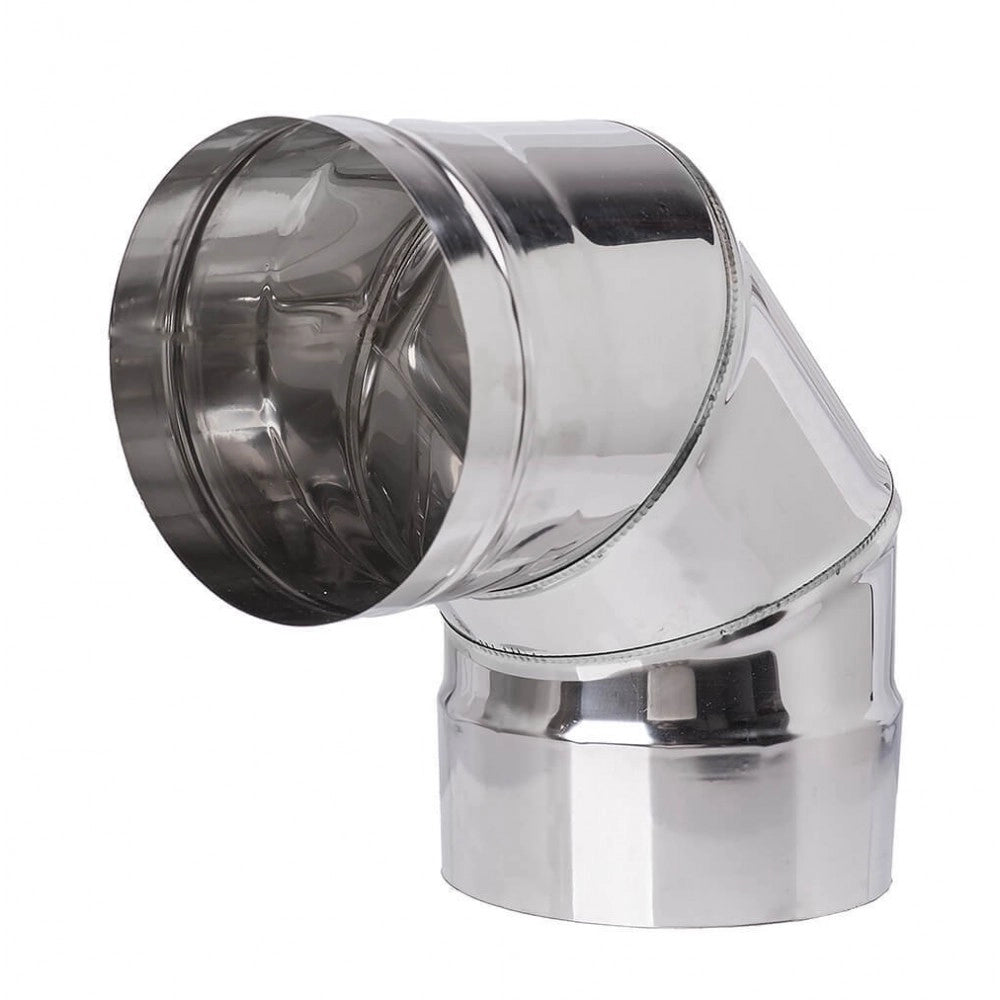 GOMITO A 90  ° PER CANNE FUMARIE  EE ? 110 mm