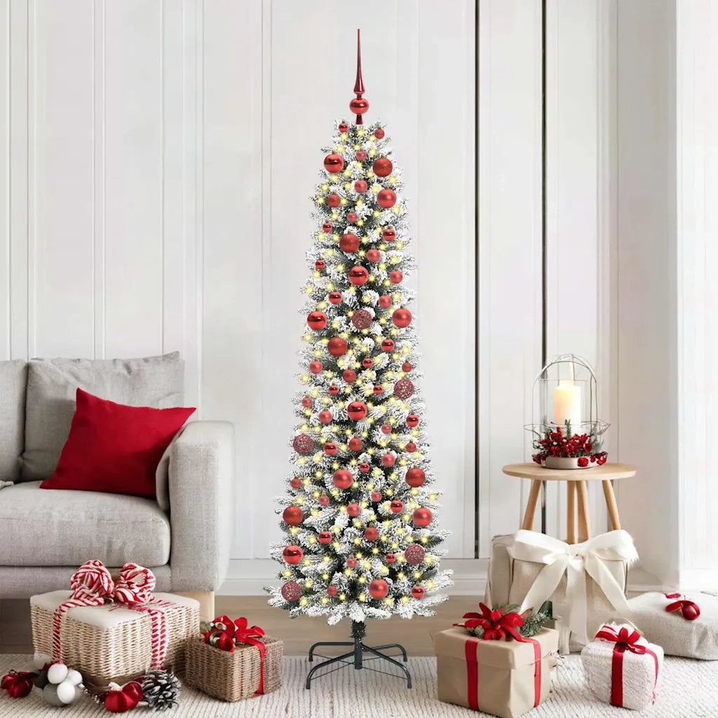 Albero di Natale artificiale con 300 LED Bianco 180 cm 3396105