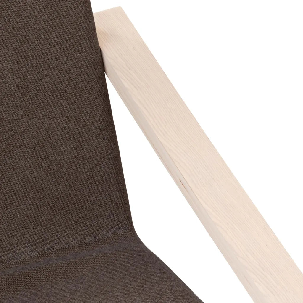 Sedia Relax Marrone Scuro in Tessuto 351056