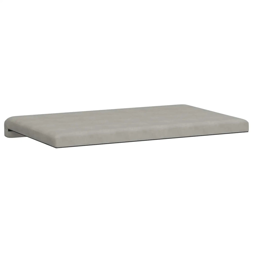 Cuscino per panchina Microfibra Grigio Chiaro Profondità 35 cm 42043207