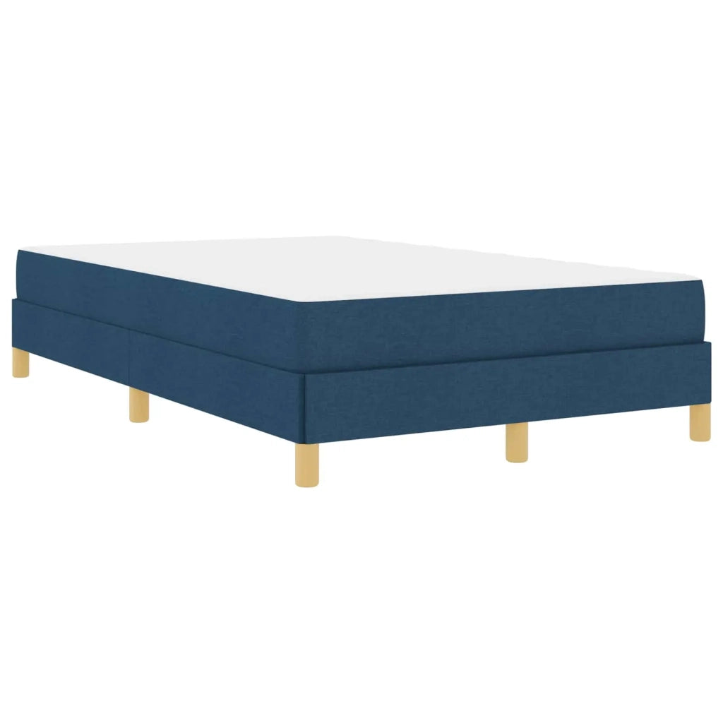 Letto a molle con materasso Blu 120 x 190 cm Tessuto