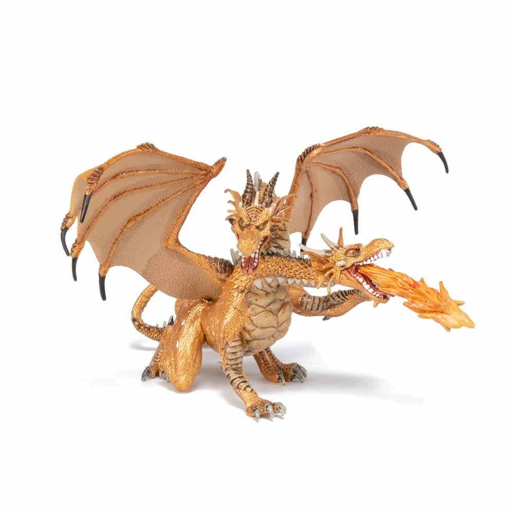 Papo - Two headed dragon gold