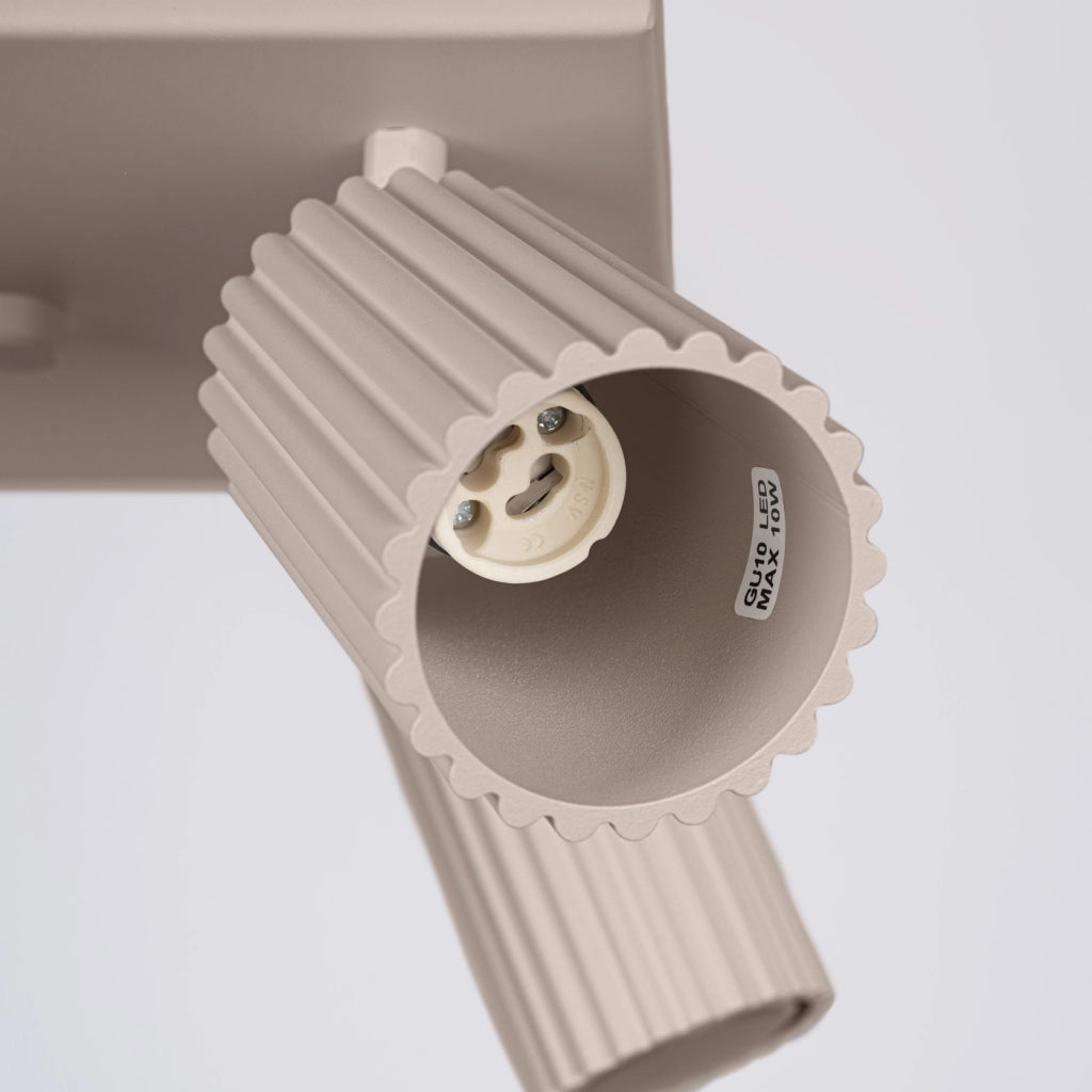 Lampada da soffitto KARBON 4 taupe