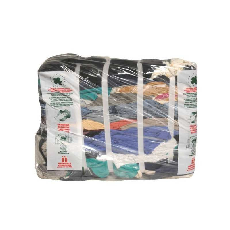 Tessuto Straccio Colorato Misto con Jeans Kg 10