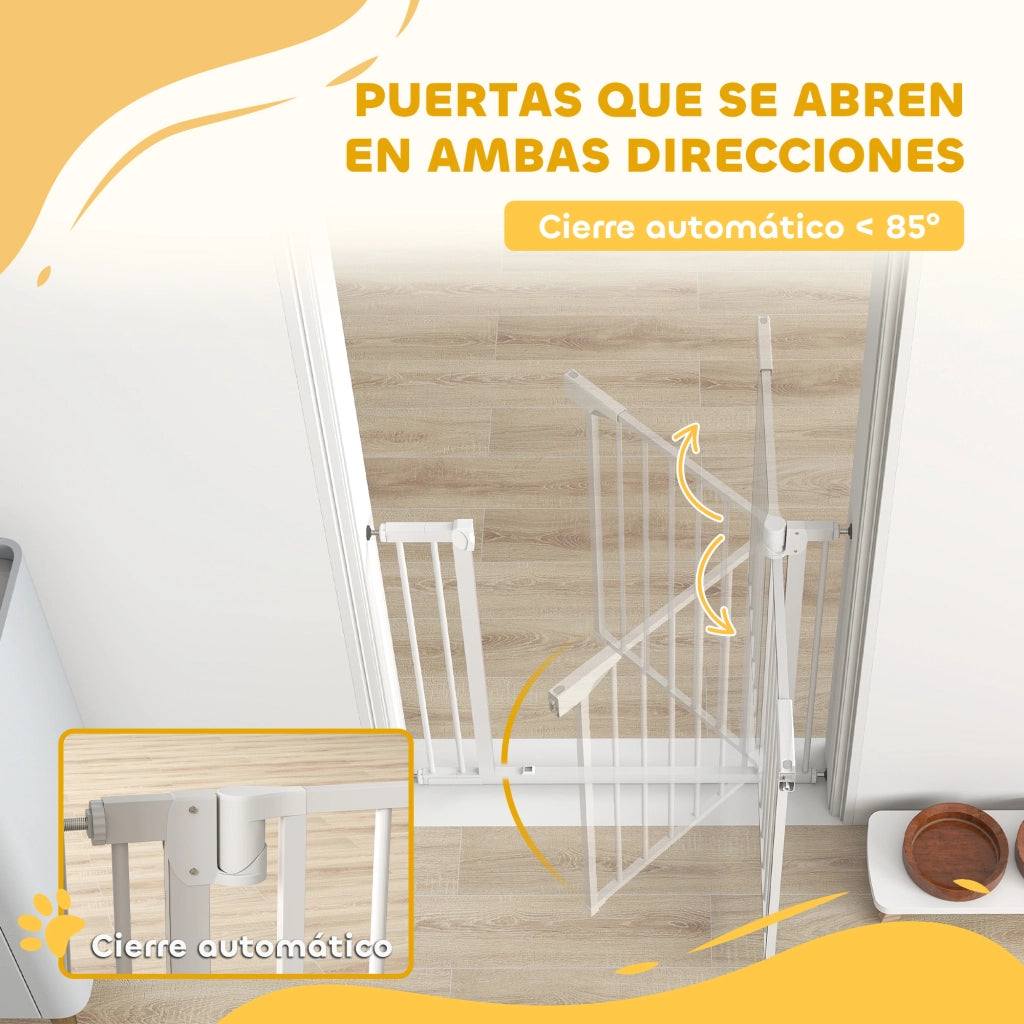 Barriera di Sicurezza per Bambini e Cani ¨C Minimal ¨C Bianco 76-88 cm