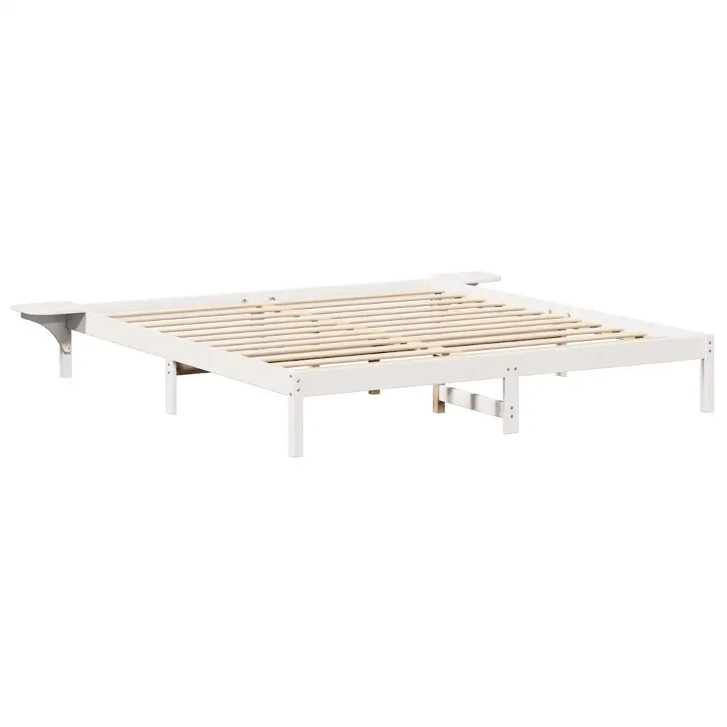 Struttura del letto Bianco 180 x 200 cm Pino massello 873179