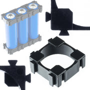 Custodia per Batteria 1x1 per 1 Cellula 18650 – Materiale Plastico | Organizzazione e Collegamento Efficiente