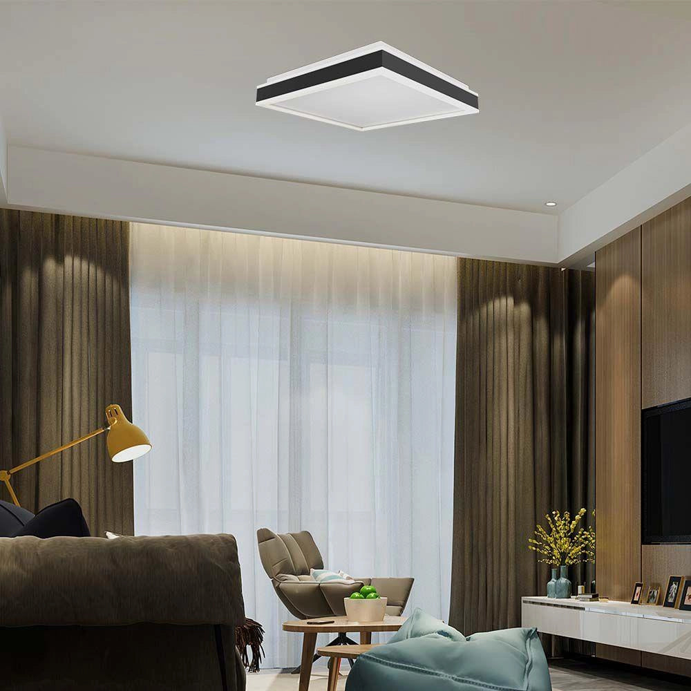 V-TAC Plafoniera LED 38W dimmerabile 40x40 nera 4000K
