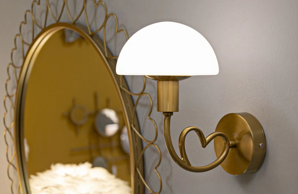 LAMPADA DA MURO LOVY GOLD CM 23X15X22