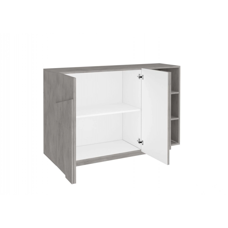 Mobile Multiuso Ping 120 – 2 ante/ 3 vani – Cemento Bronx