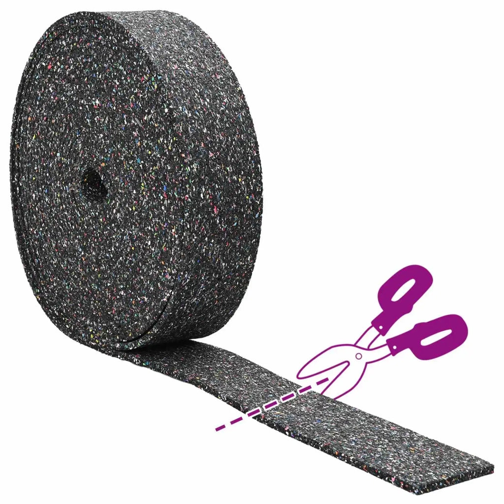 Rotolo di Granulato in Gomma Nero 2000 x 12 x 0,6 cm Gomma 42027300