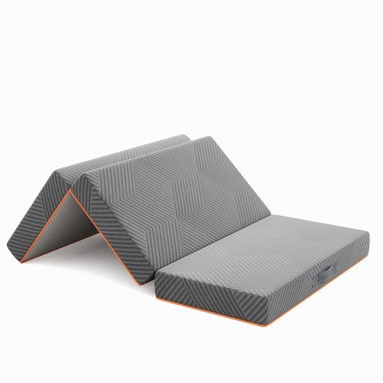 Matras Opvougbile - Gel Traagschuim - Opvougbile - 15 e 8 cm - Drievoudig