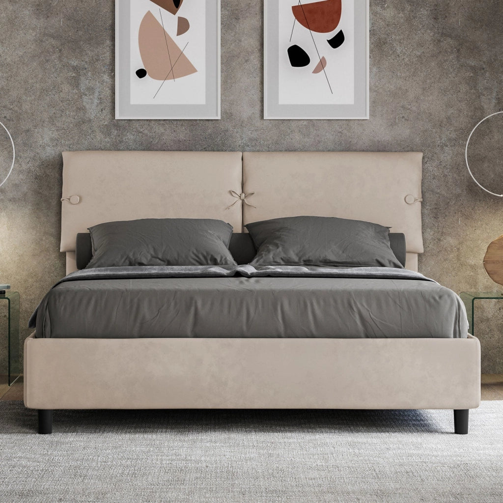 Letto Matrimoniale 160x190 cm Senza Rete Sleeper Sabbia