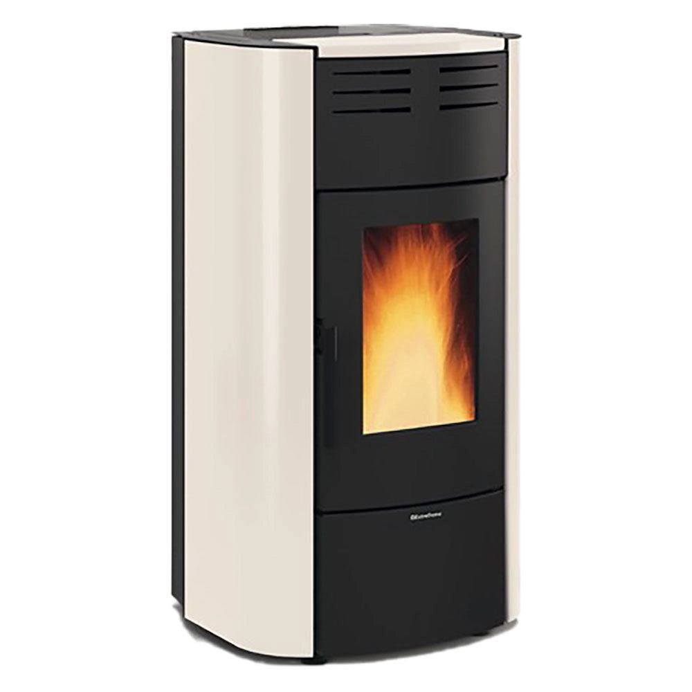 Termostufa a pellet avorio 633x626x1176 mm