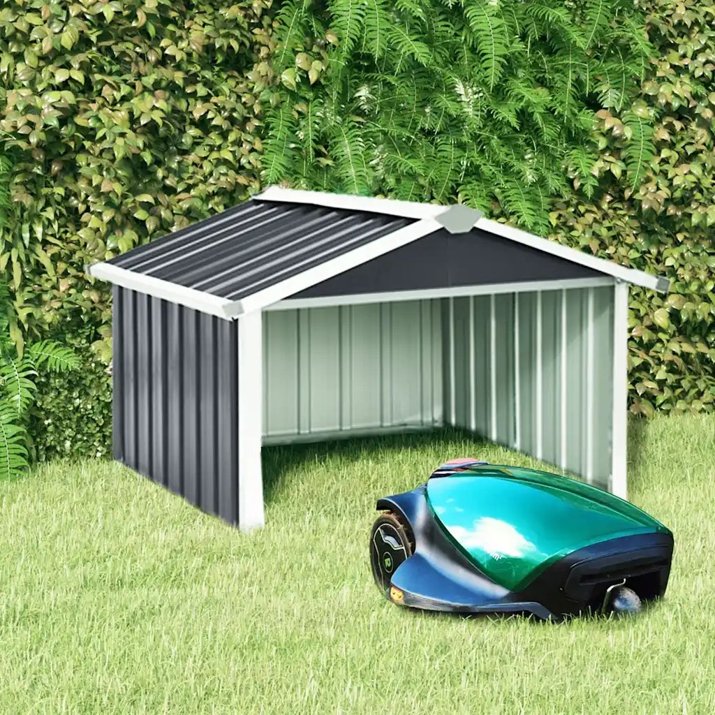 Capanno per Robot Tosaerba 92x97x63cm Acciaio Zincato Antracite CFW8951267