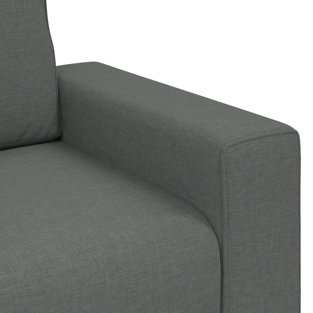 Divano a 2 Posti-Sofa 2 Posti Grigio Scuro 140 cm in Tessuto 983893