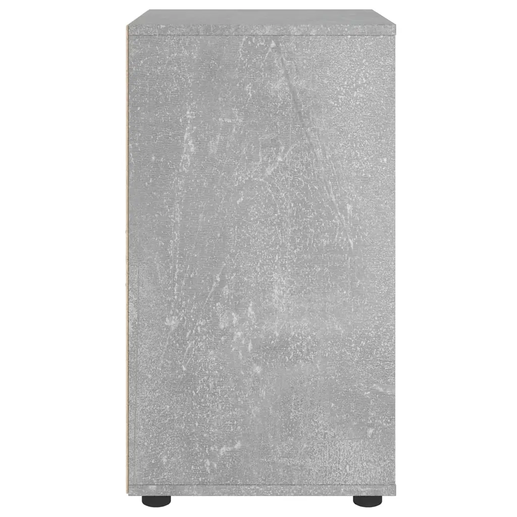 Credenza | Madia | Buffet da pranzo | Armadio da pranzo VISNES Grigio Cemento 60x40x73 cm in Legno Multistrato