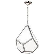 Lampada a sospensione Diamond nichel Ø34 E27 Feiss