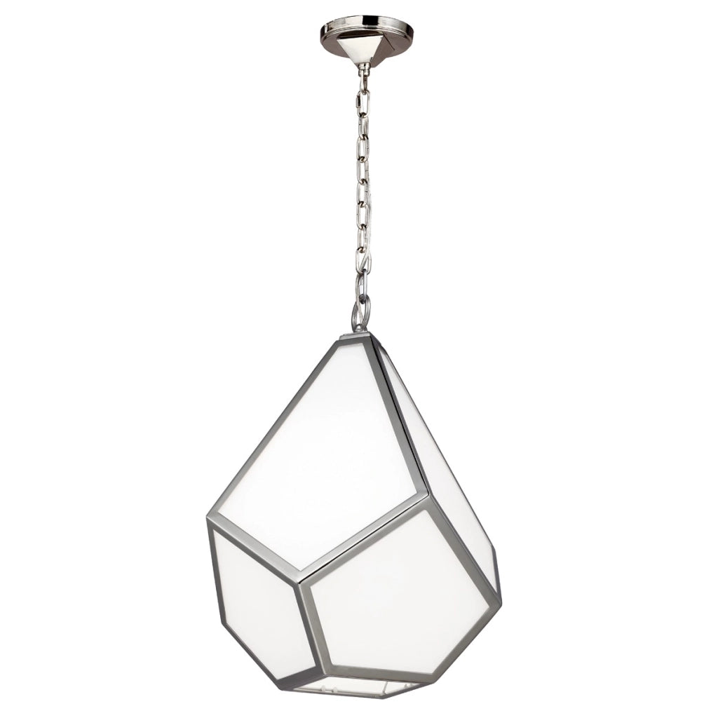 Lampada a sospensione Diamond nichel Ø34 E27 Feiss