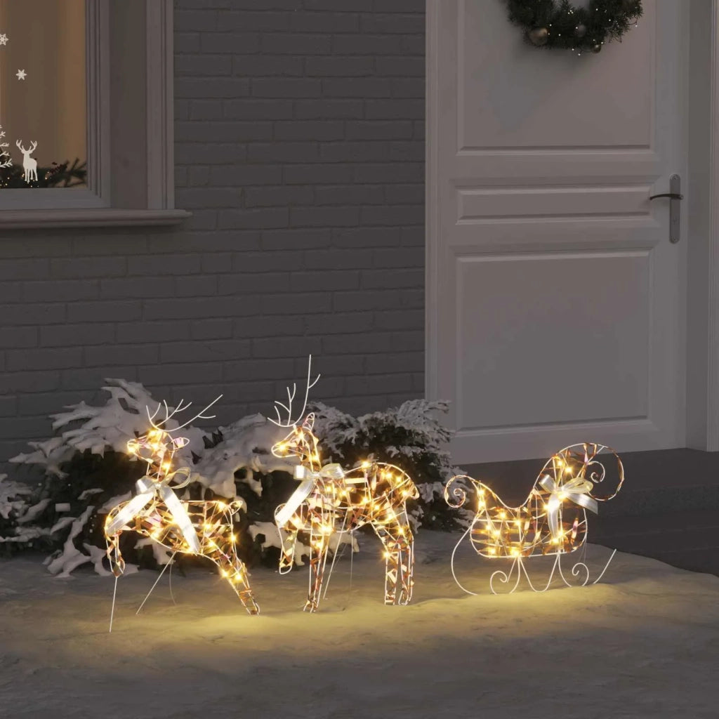 Renne LED con 60 LED 3 pcs Bianco caldo PET 42019145