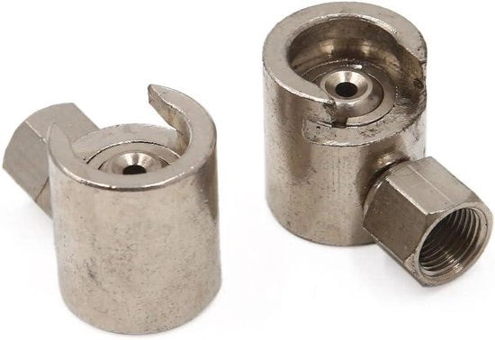 Collettore a vite in acciaio per auto, 9 mm, testa a mezzaluna