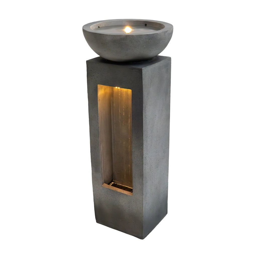 Fontana da Giardino Elettrica con LED, Pompa e Cascata – Serenity Falls