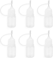 Flessa di plastica per applicazione di sughero - 6 pezzi 5 ml con applicatore preciso