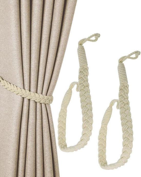 Embrassi decorativi per tende - Henneptouw a spirale - Maniglie decorative per tende a mano con magneti