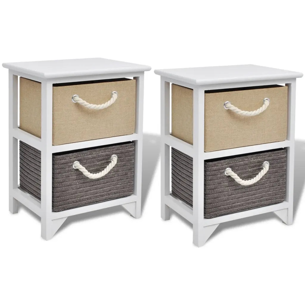 Comodini 2 pz in Legno 242889