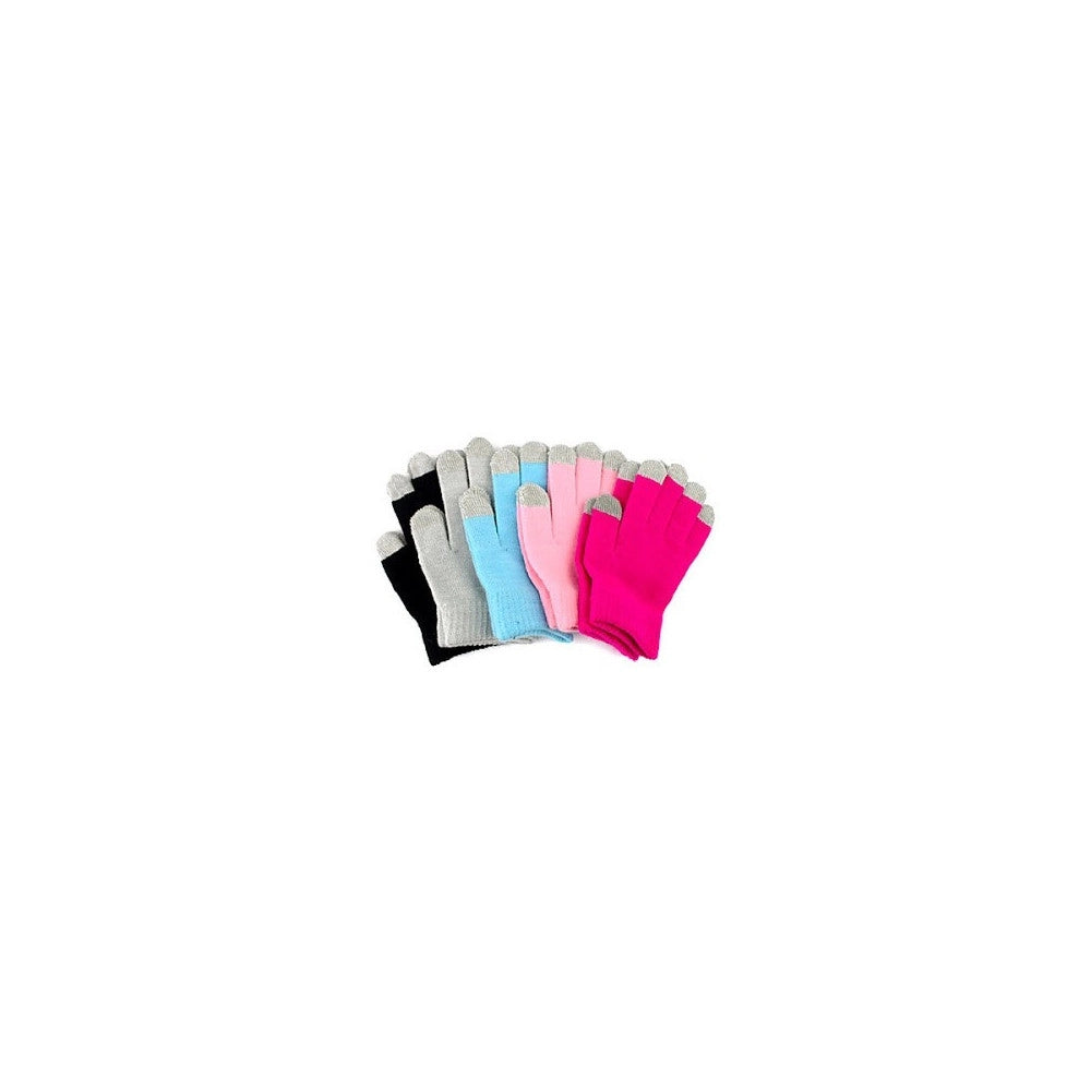 Trade Shop - Guanti Per Touch Screen Caldi Di Lana Vari Colori Guanti Touch Per Smartphone -
