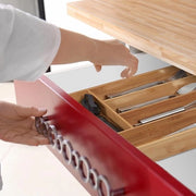 Organizzatore per Cucina a 5 Cassetti in Bambù - Profondità 47 cm