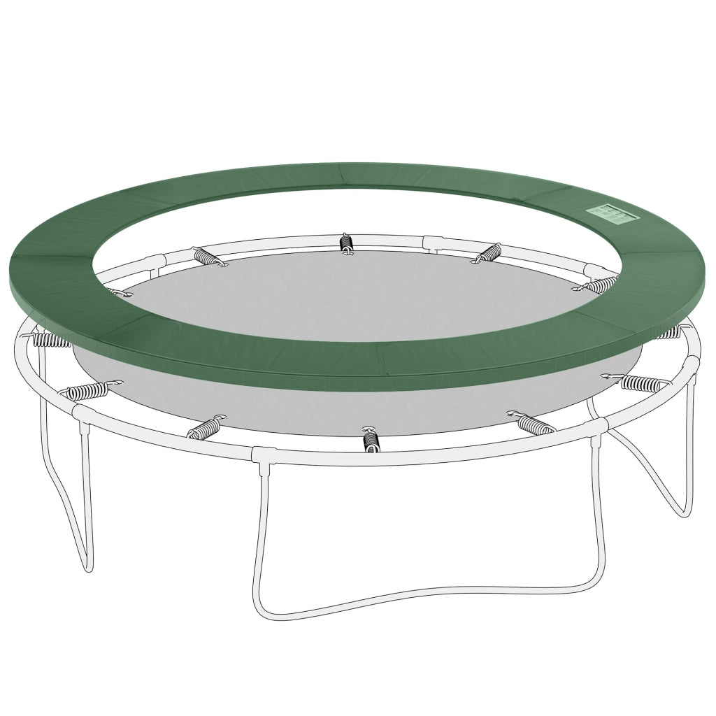 Copertura Tappeto Elastico ?305x1.5 cm Pieghevole e Portatile, in Plastica PE e Schiuma EPE Verde