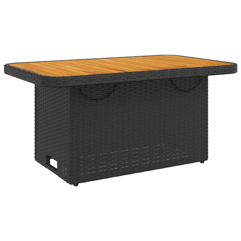 Set Divani da Giardino 3 pz con Cuscini Nero in Polyrattan 3262443