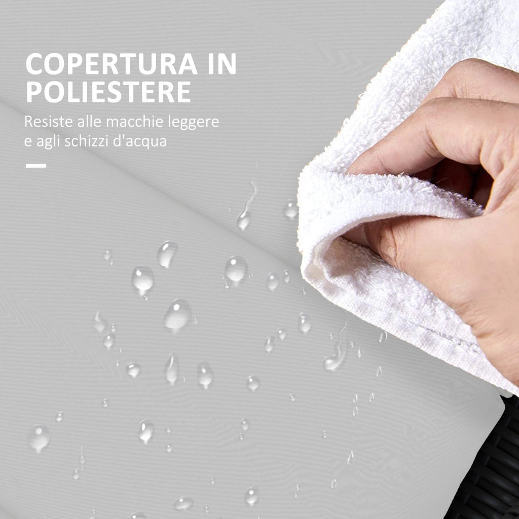 Cuscino per Sdraio e Lettino ¨C Zephmum ¨C Grigio Chiaro in Tessuto