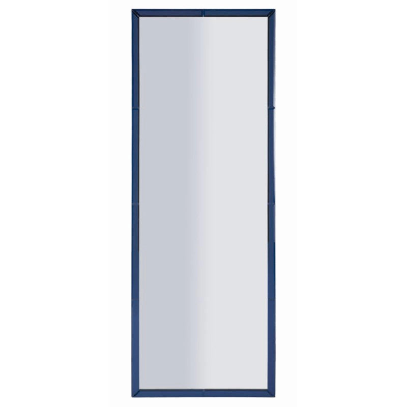 Specchio Da Muro Berlino Blu cm 55x2x150 (misura Specchio cm 49x143,5)