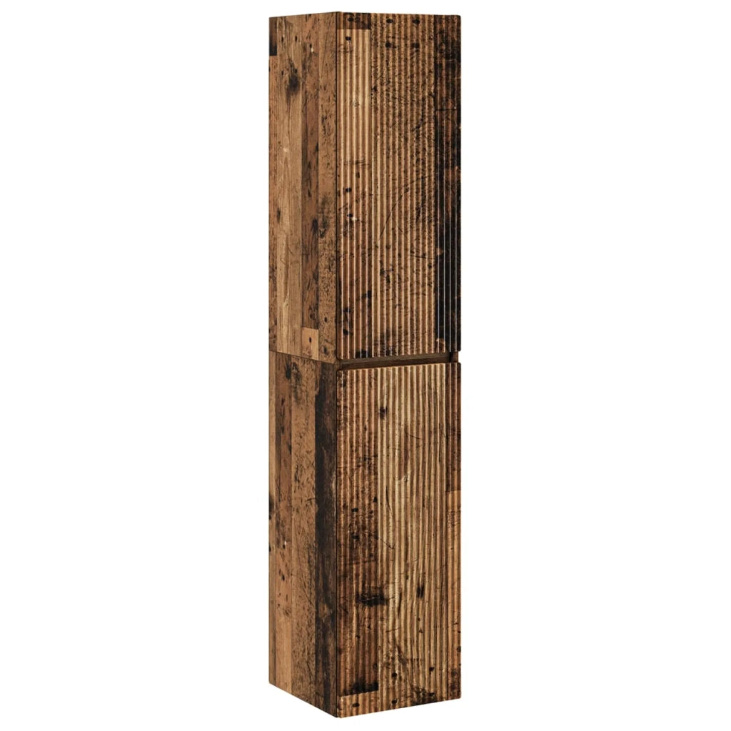 Set di mobili per il bagno 6 pz Legno antico 3407221