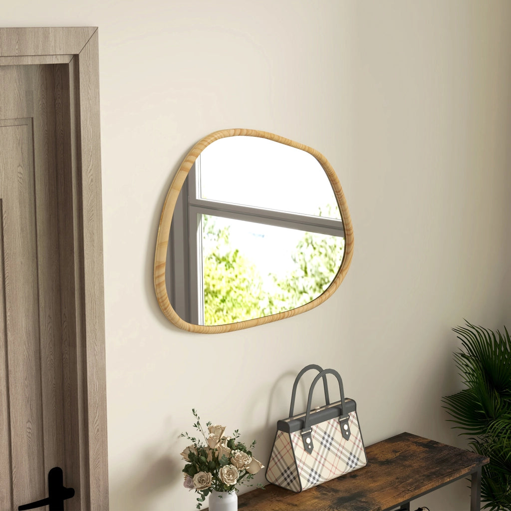 Specchio ¨C zephmum ¨C Legno Naturale 80x60x2,1